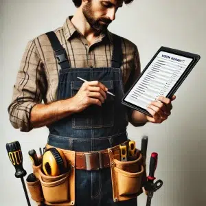 Profesional haciendo un presupuesto